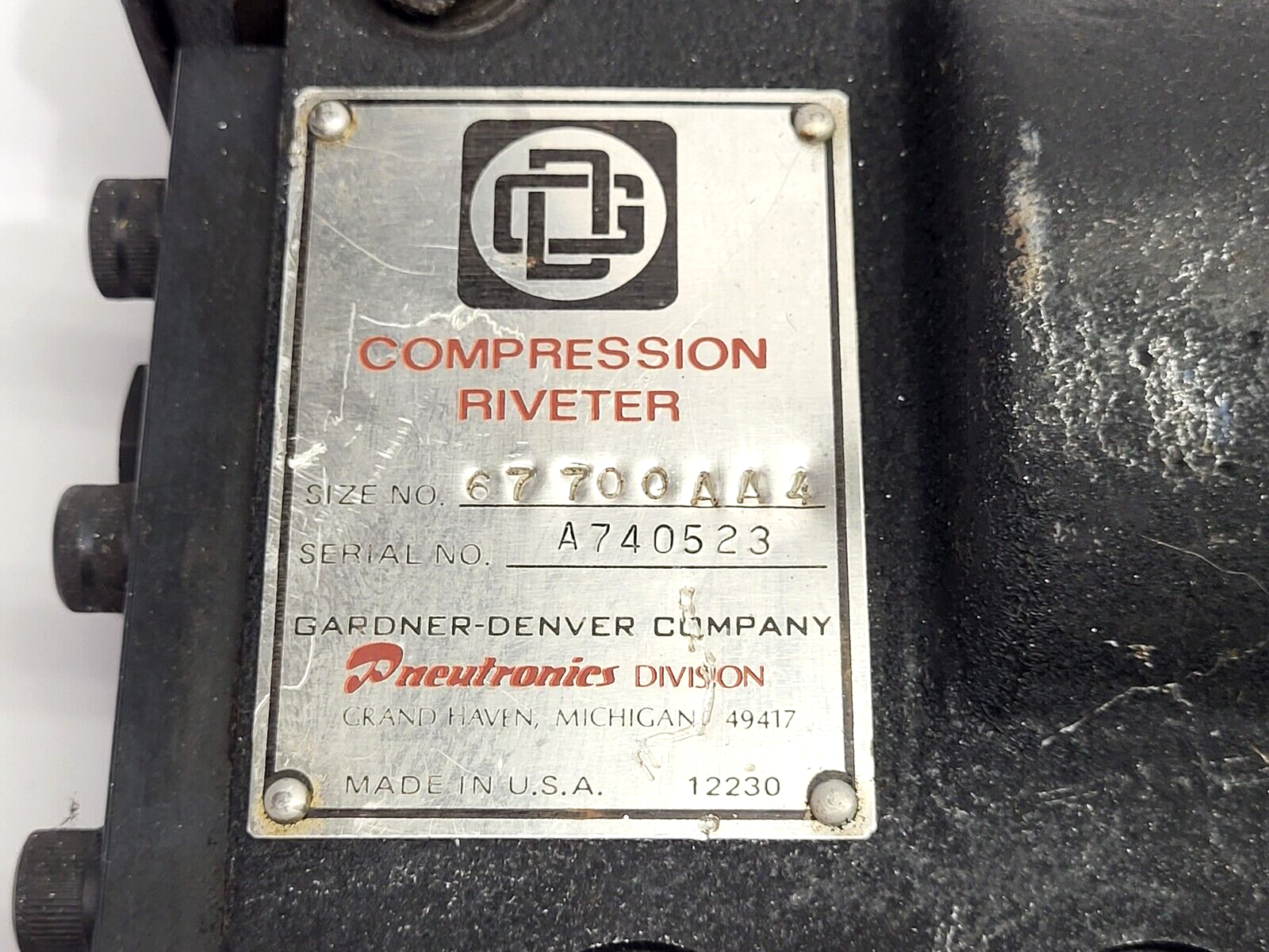Gardner Denver 67700AA4 Compression Riveter - Maverick Industrial Sales