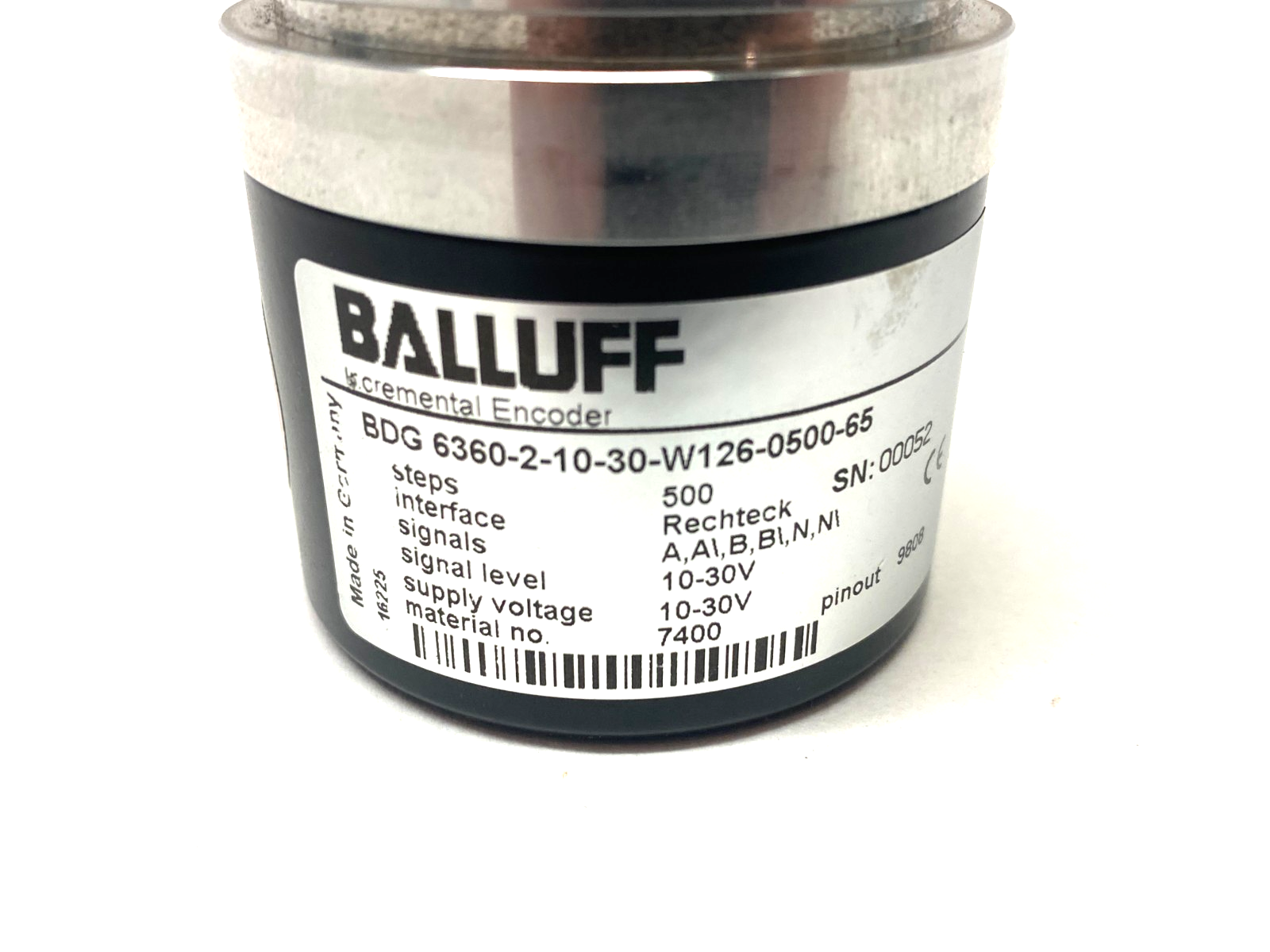 Balluff BDG 6360-2-10-30-W126-0500-65 Incremental Encoder BDG014L - Maverick Industrial Sales