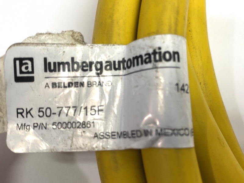 Lumberg Automation 500002861 Single-Ended 5-Pin Female Cordset RK 50-777/15F - Maverick Industrial Sales