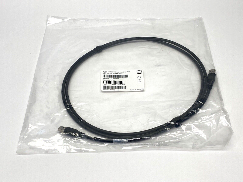 Harting 09451452933 USB Cable 2m - Maverick Industrial Sales