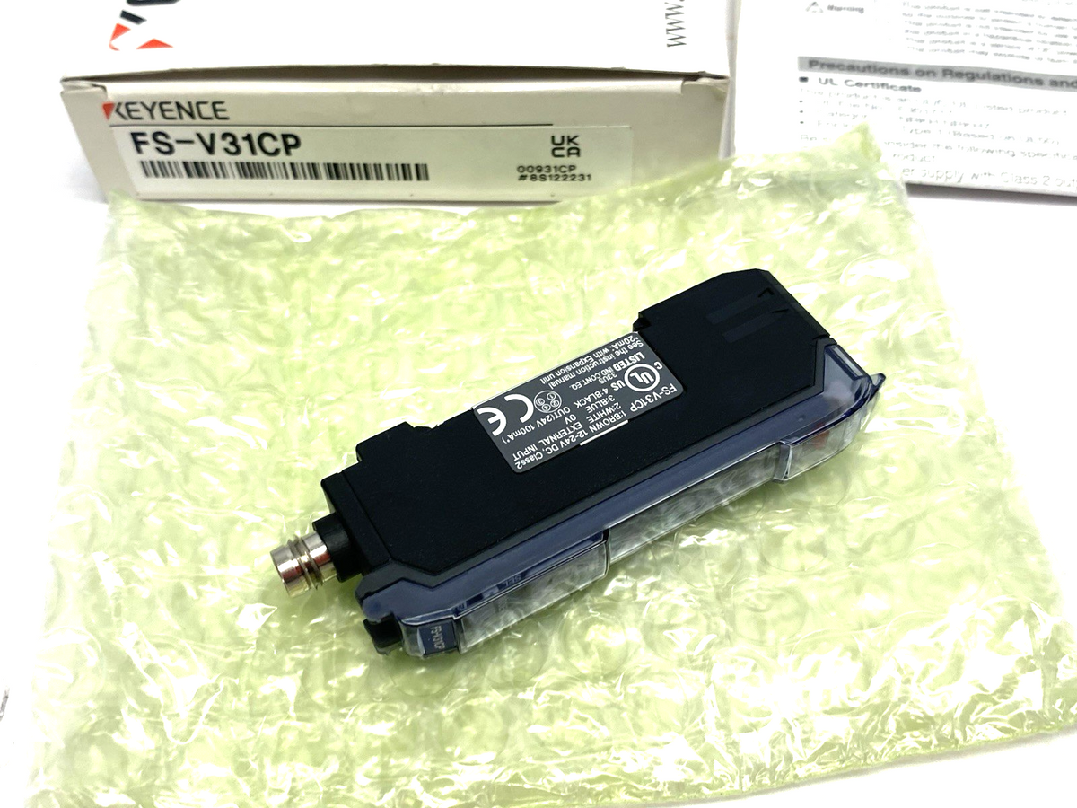 FS-V31CP | Keyence Digital Fiber Optic Amplifier Main Unit, M8 Connector Type - New – Open box - Maverick Industrial Sales