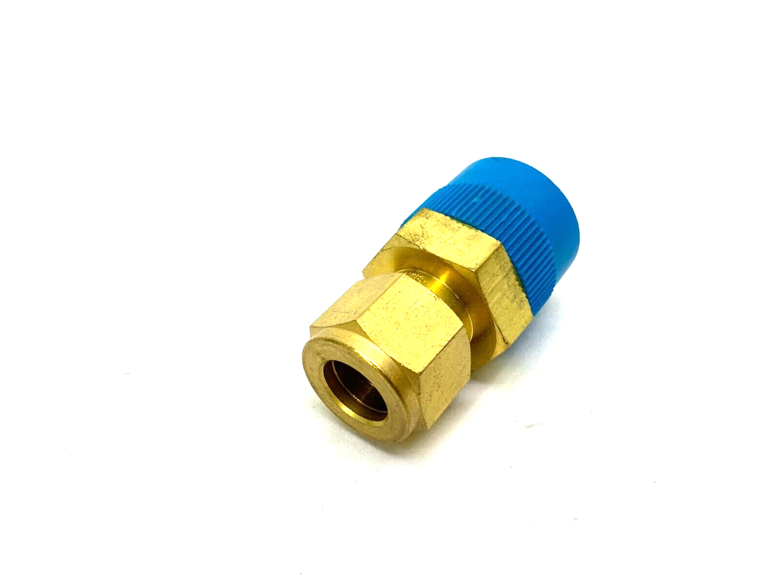 Swagelok B-810-1-12 Brass Straight Compression Fitting 1/2" OD 3/4" NPT Thread - Maverick Industrial Sales