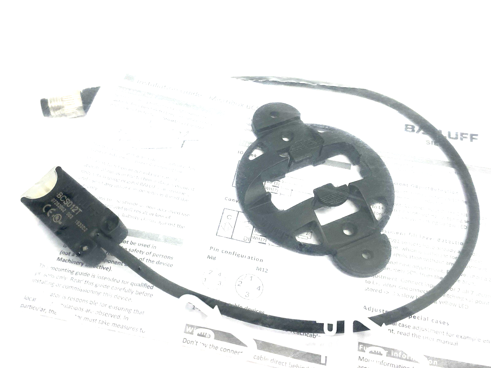 BCS012T | Balluff Capacitive Sensor, Teachable SD, BCS R08RRE-PSM80C-EP00,3-GS75 - New - Maverick Industrial Sales