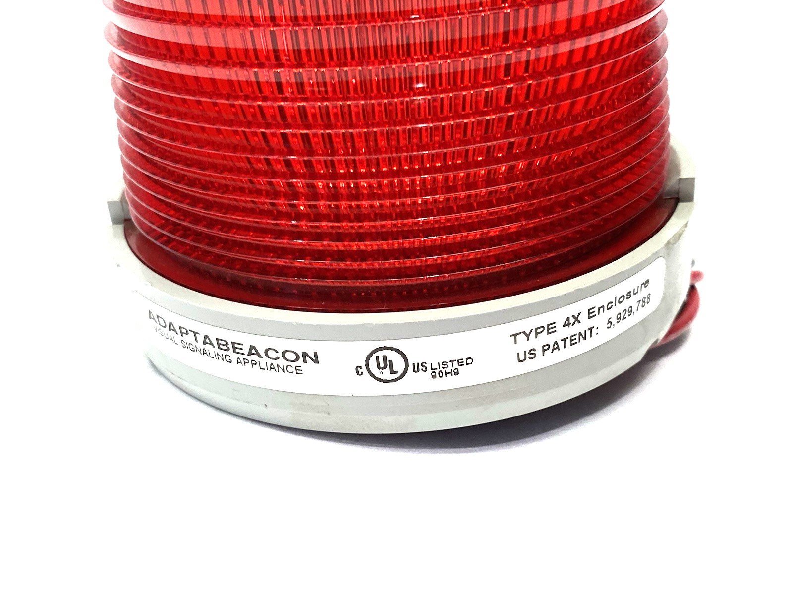 48SLEDR-G1 | Edwards Signaling AdaptaBeacon Steady-on Beacon, Red, 24VDC - Used - Maverick Industrial Sales