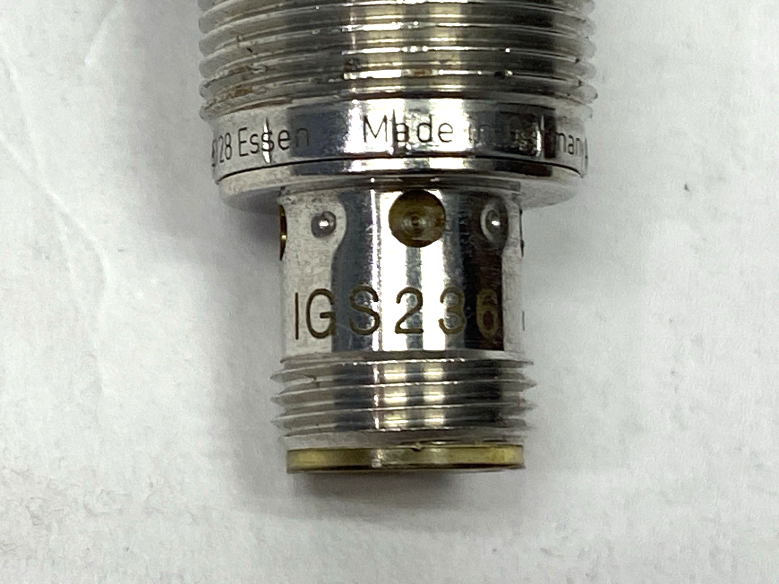 IGS236 | ifm Inductive Proximity Sensor M18 IGB3008BBPKG/US-104 MISSING HEX NUT - Used - Maverick Industrial Sales