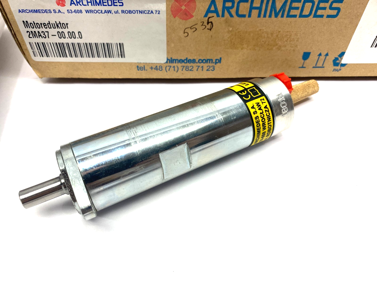 Archimedes 2MA37 Pneumatic Gearmotor 5077:1 Ratio 0.3kW - Maverick Industrial Sales