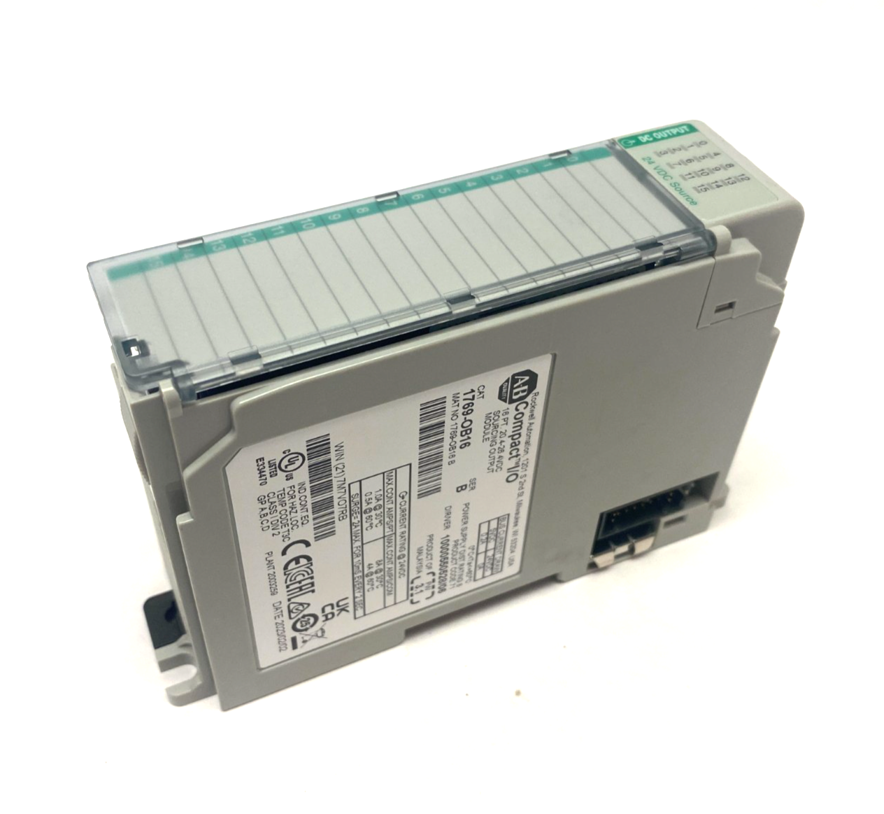1769-OB16 | Allen Bradley Ser. B Compact I/O Sourcing Output Module 16 Pt. - New – Open box - Maverick Industrial Sales