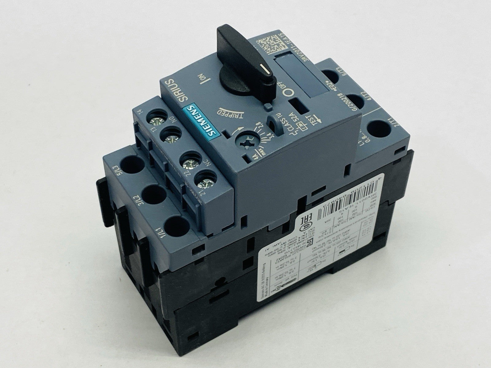 Siemens 3RV2011-1EA15 Sirius Motor Protection Circuit Breaker 2.8-4A 600V - Maverick Industrial Sales