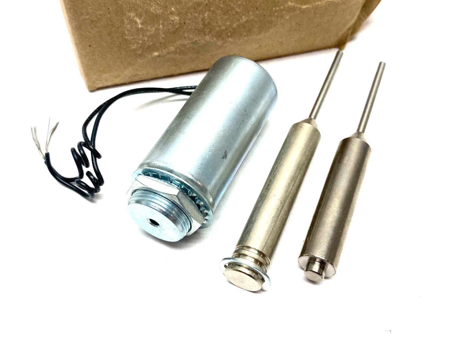69905K381 Sealed Linear Solenoid, Continuous Use, Water-Resistant, 0.39" Stroke - Maverick Industrial Sales