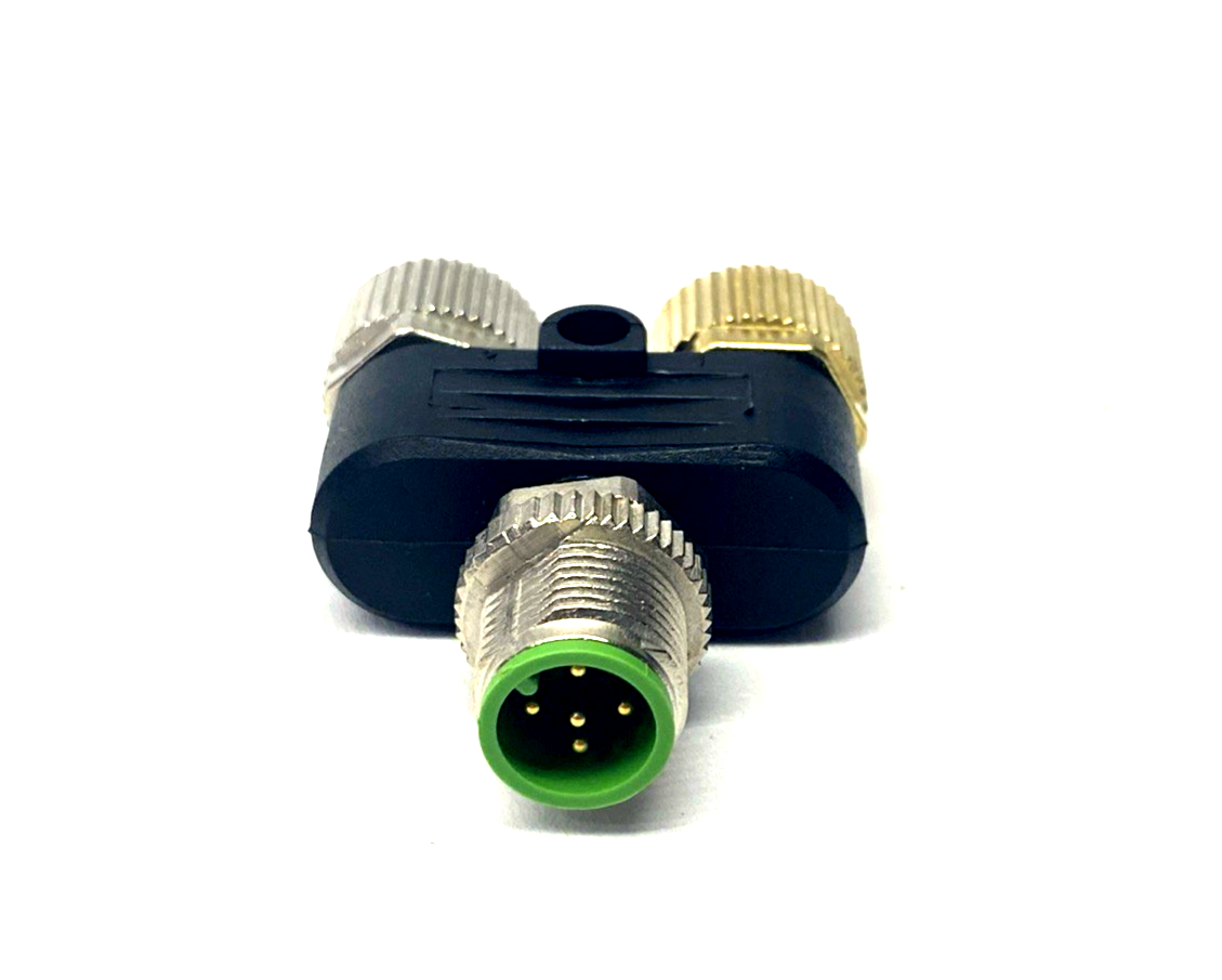 Murr Elektronik 7000-42141-0000000 T-Coupler M12 5-Pin, Male To x2 Female - Maverick Industrial Sales