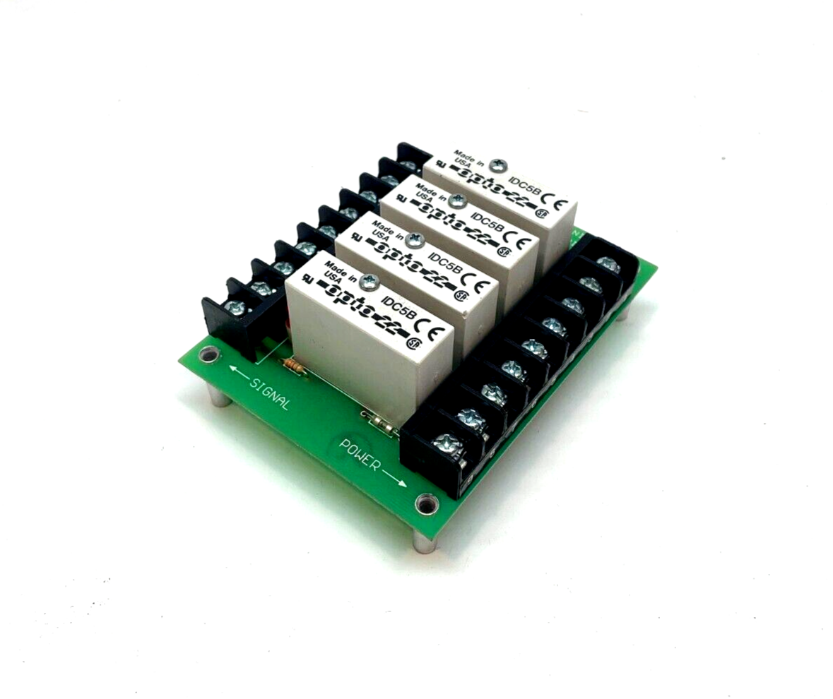 Opto 22 PB4 G1 4-channel I/O Module Rack with 2 Barrier Strips, w/ QTY 4 IDC5B - Maverick Industrial Sales