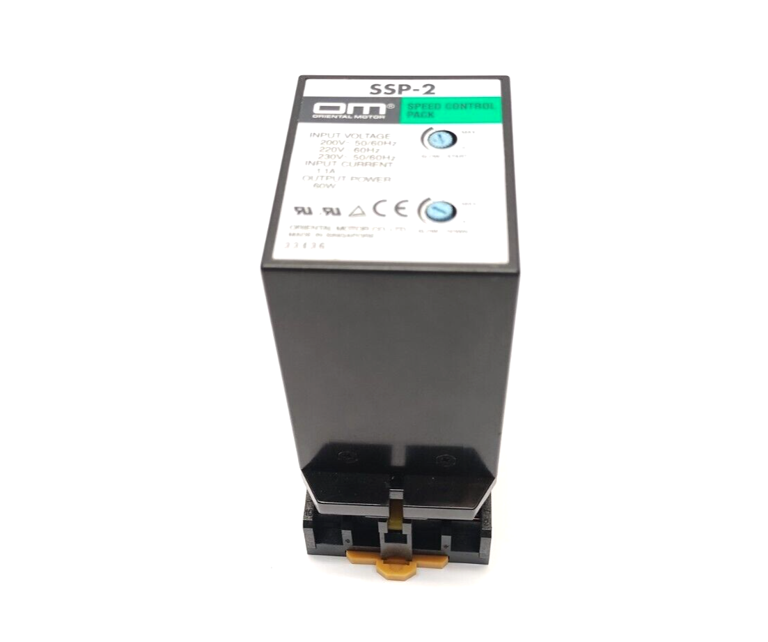 Oriental Motor SSP-2 Speed Control Pack With Base 220-230V 1.1A 60W, 2-M4X30 - Maverick Industrial Sales