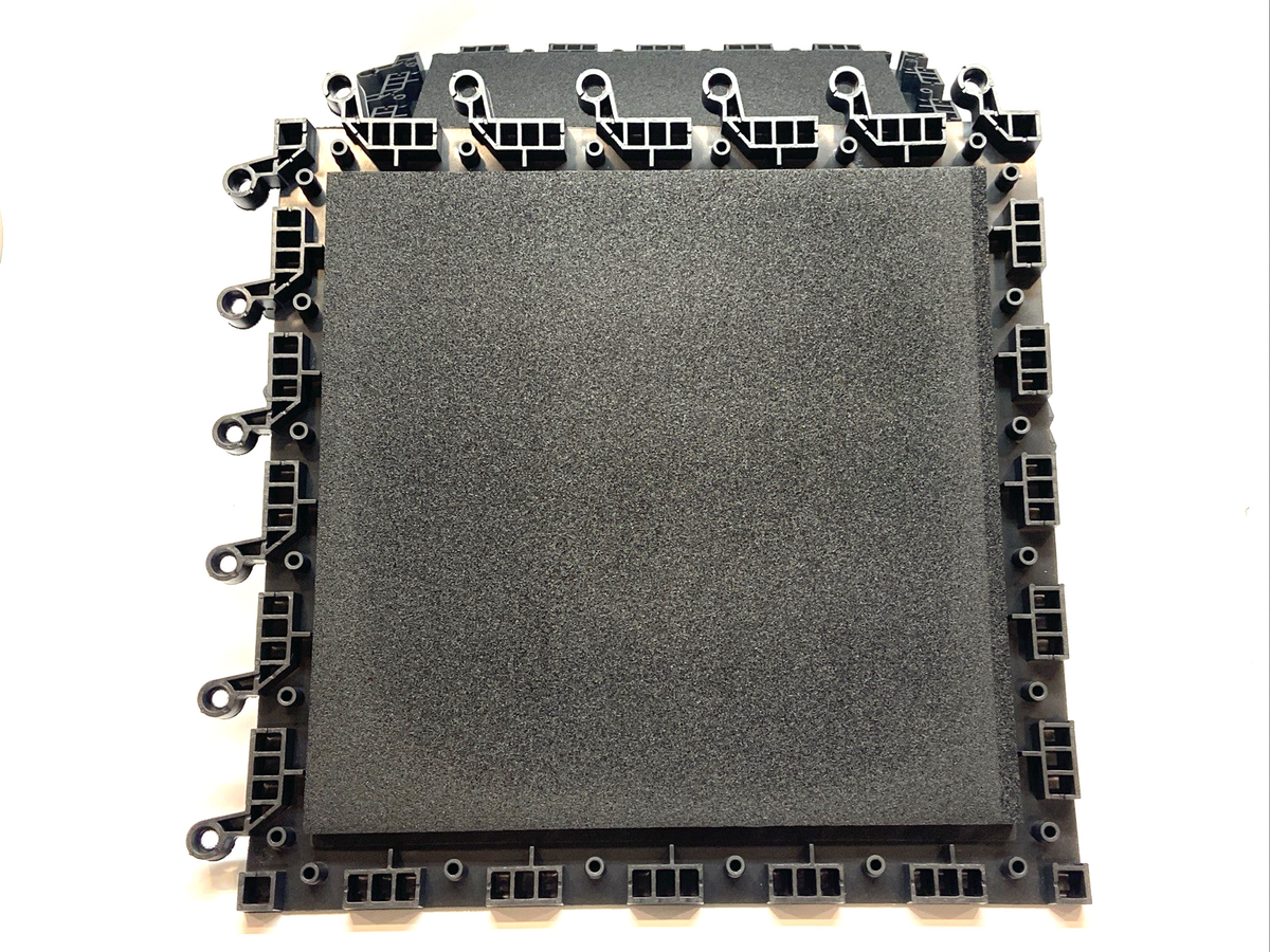 Wearwell 599.78x18x18BK-CS10 ErgoDeck Max Diamond Plate 7/8x18x18 LOT OF 10 - Maverick Industrial Sales