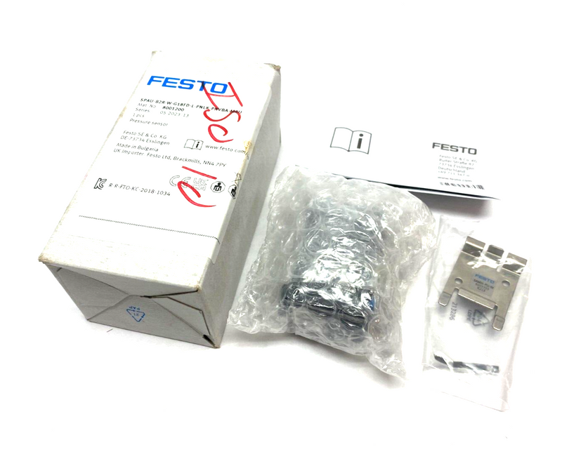 Festo SPAU-B2R-W-G18FD-L-PNLK-PNVBA-M8U IO-Link Pressure Sensor 8001200 - Maverick Industrial Sales