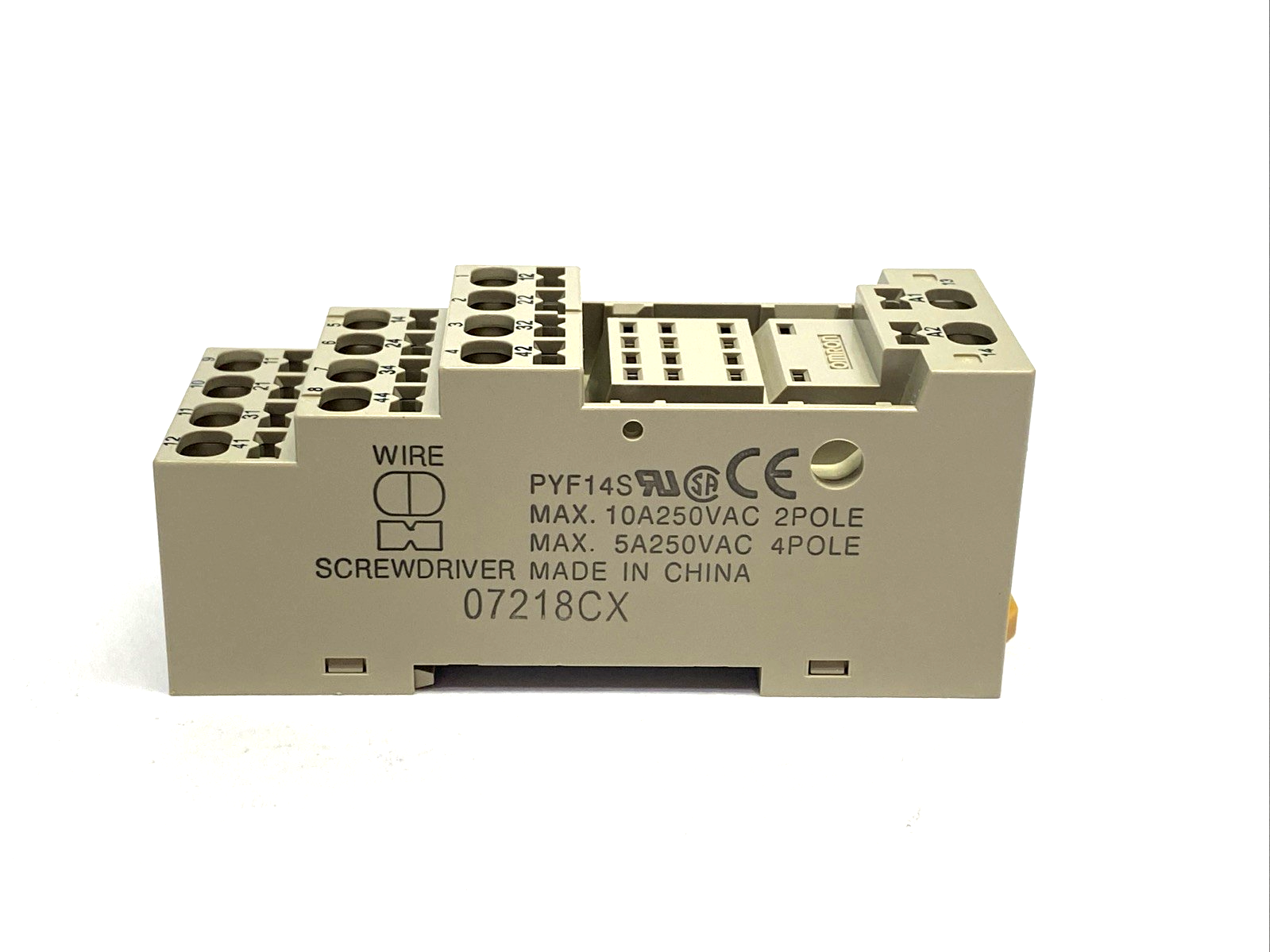 Omron PYF14S Relay Socket/Base 14-Pin - Maverick Industrial Sales