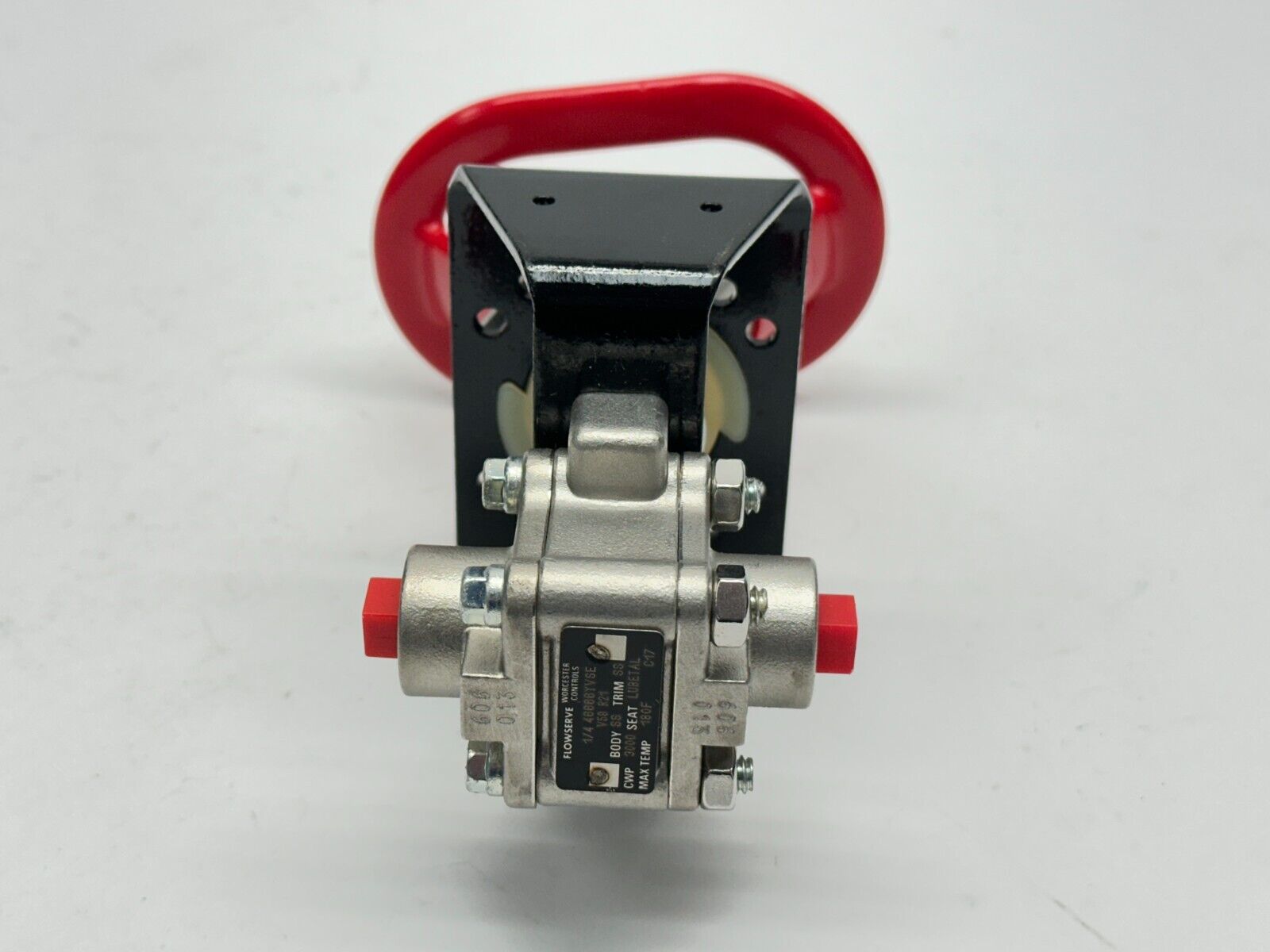 Flowserve 1/446666YVSE Ball Valve 1/4" SS 3000CWP LUBETAL Seat w/ Bracket Handle - Maverick Industrial Sales