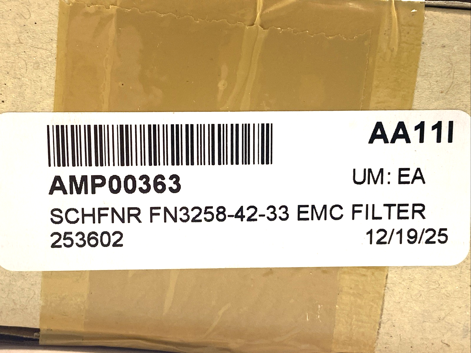 Schaffner FN3258-42-33 Ultra-Compact 3-Phase Power Line Filter 42A 480VAC - Maverick Industrial Sales