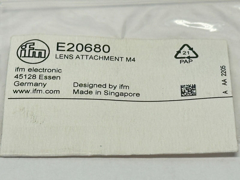 IFM E20680 Fiber Optic Lens Attachment LENS ATTACHMENT M4 - Maverick Industrial Sales