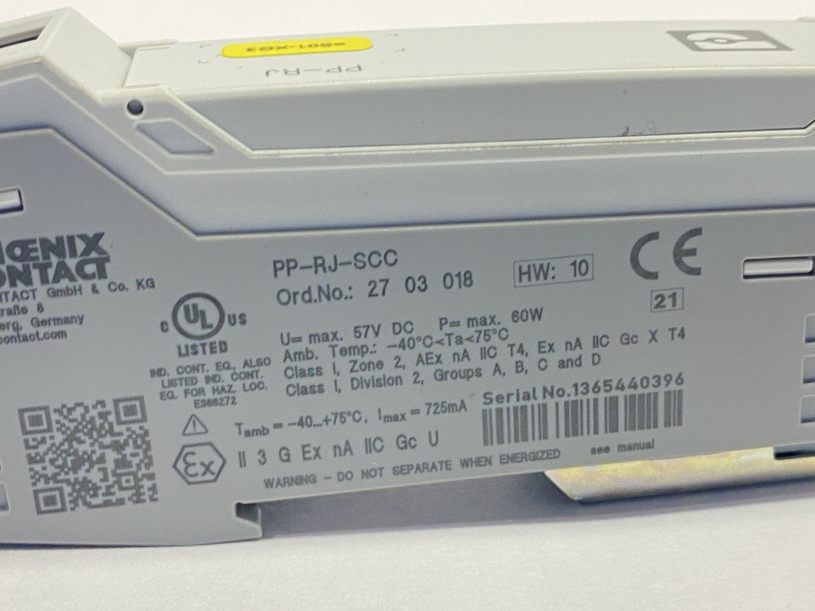 PP-RJ-SCC | Phoenix Contact Patch Panel RJ45 To Terminal Block 2703018 - Used - Maverick Industrial Sales