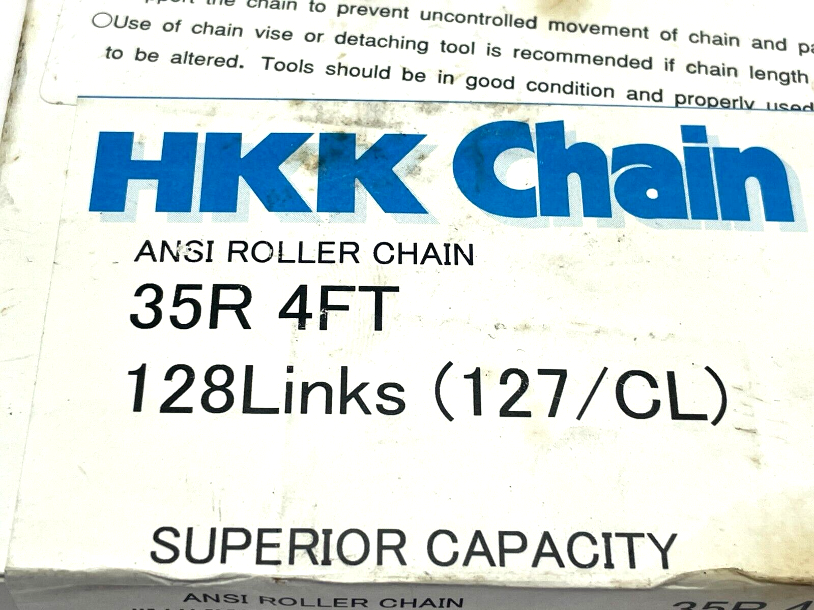 HKK 35R ANSI Roller Chain 4ft 128 Links - Maverick Industrial Sales