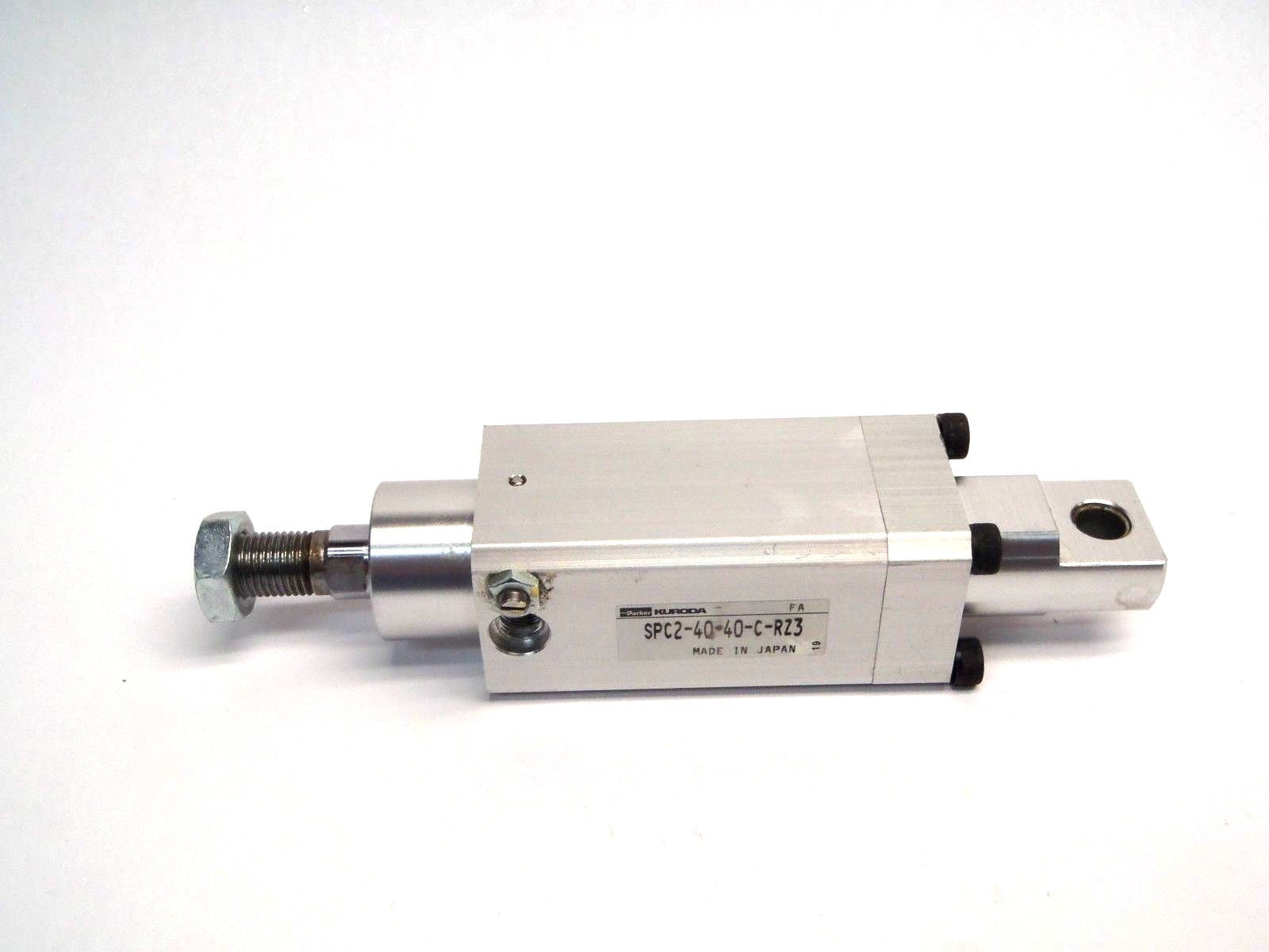 SPC2-40-40-C-RZ3 | Parker Kuroda Cylinder 1/2" Screw 1" x 3/4" Bar 1/4" Hole - Used - Maverick Industrial Sales