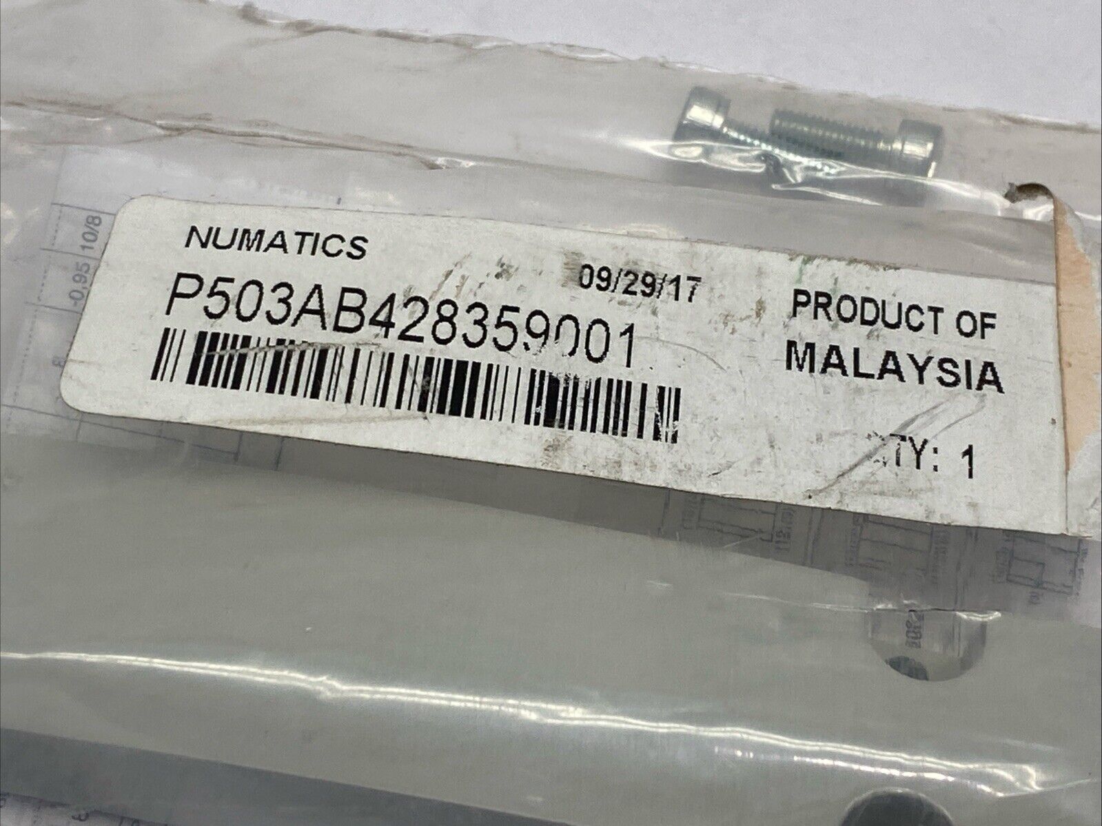 Numatics P503AB428359001 Pneumatic Manifold Blanking Plate - Maverick Industrial Sales