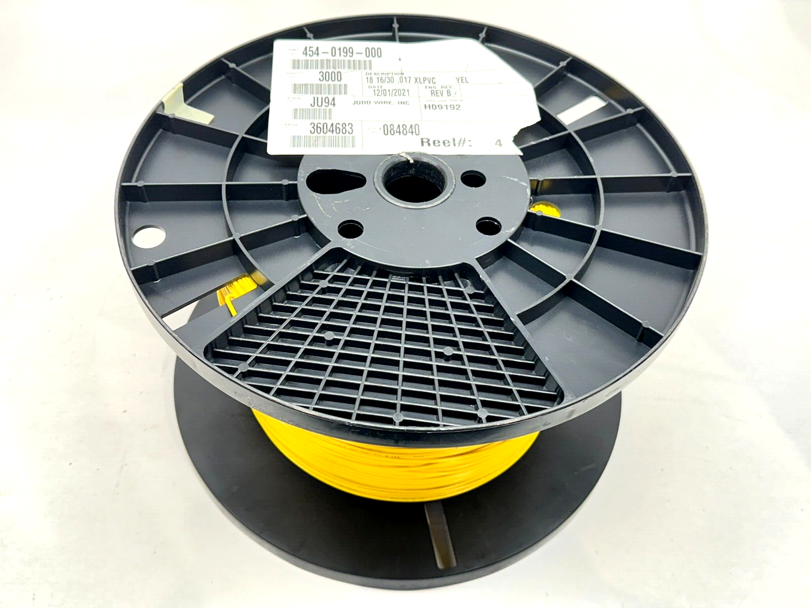 454-0199-000 | Judd Wire Wire 18AWG 16/30 .017 XLPVC H09192 3000ft Spool - New – Open box - Maverick Industrial Sales