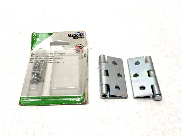 National Hardware N115-519 Storm Door Hinges PKG OF 2 - Maverick Industrial Sales