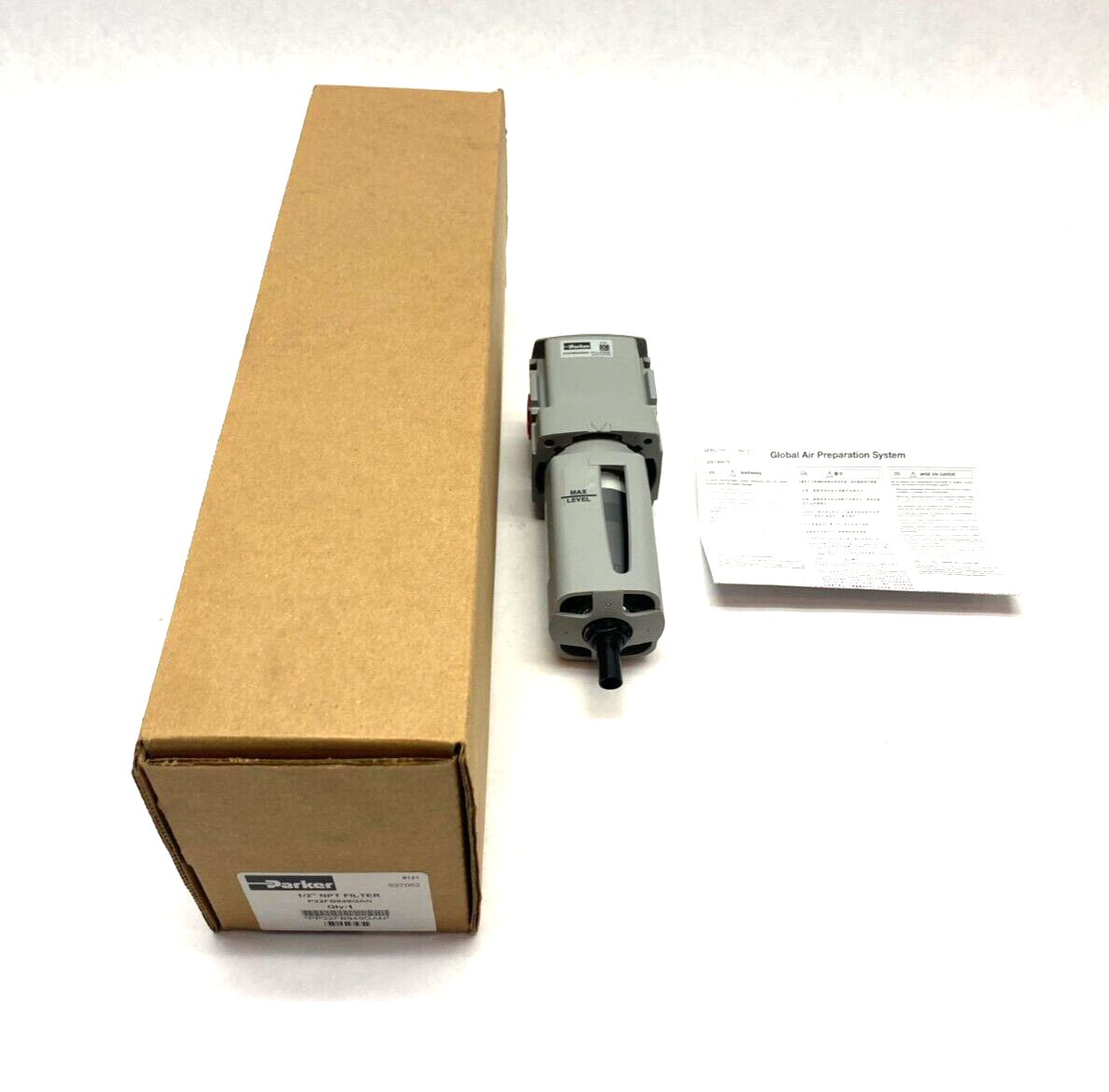 Parker P32FB949GAN Compact Airline Coalescing Filter 1/2" NPT Ports - Maverick Industrial Sales