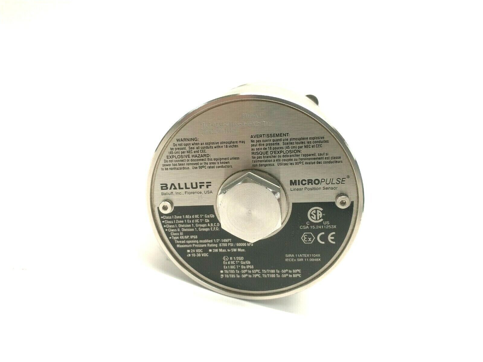 Balluff BTL2HNJ MicroPulse Linear Position Sensor BTL7-A150-M0153-J-DEXC-TA12 - Maverick Industrial Sales