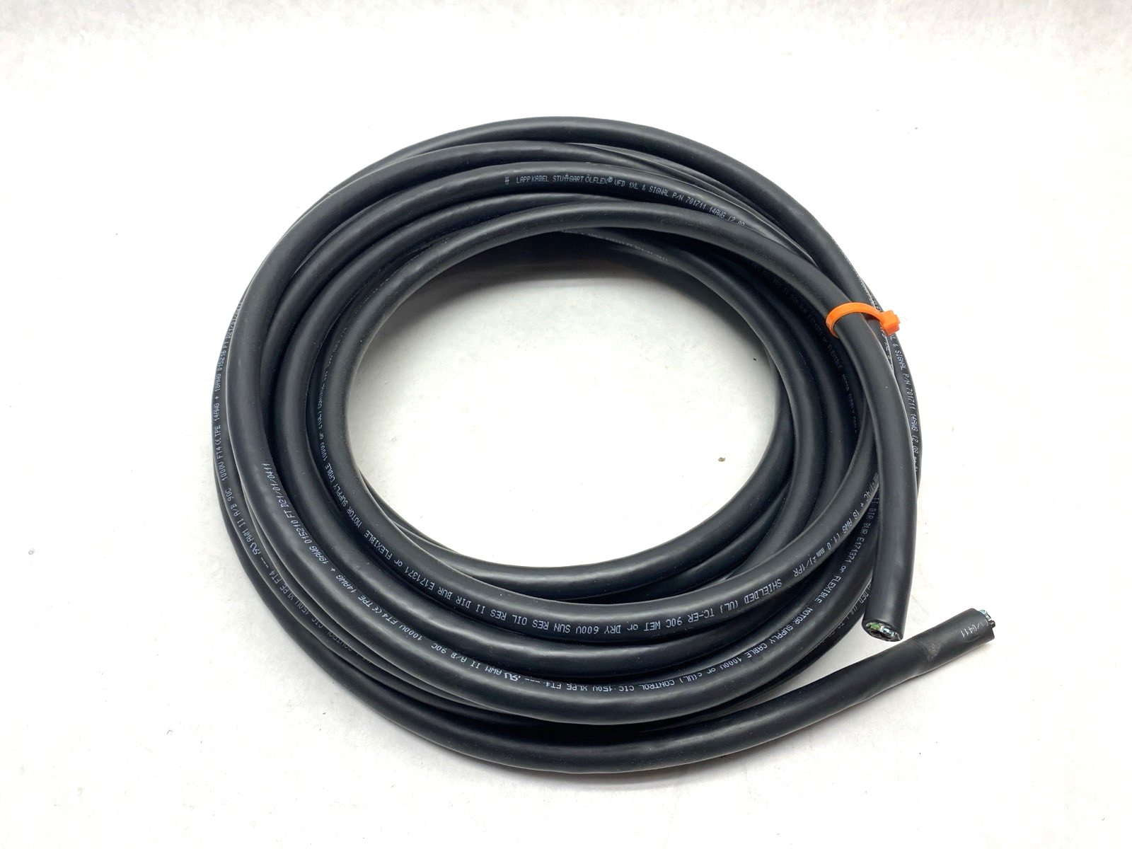 LAPP 701711 Cable OLFLEX VFD 1XL w/SIGNAL 14/4C+18/2C 35.0 FT 4C 14 AWG black - Maverick Industrial Sales