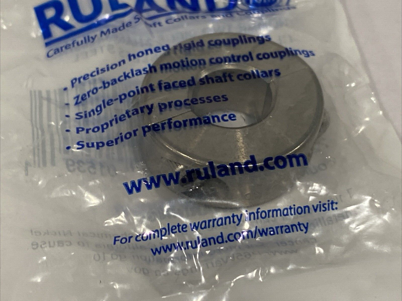 Ruland MSP-15-SS Shaft Collar, Two-Piece Clamp, 15mm Stainless, 34mm OD - Maverick Industrial Sales