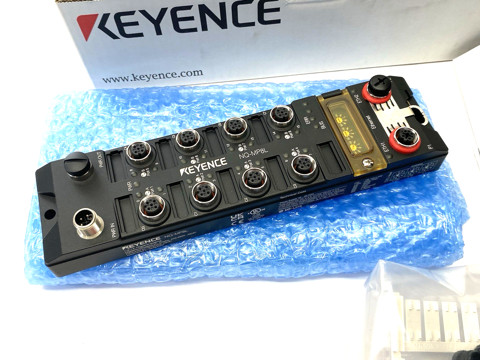 Keyence NQ-M8PL Multi-Protocol Compatible I/O-Link Master Module 8-Port - Maverick Industrial Sales