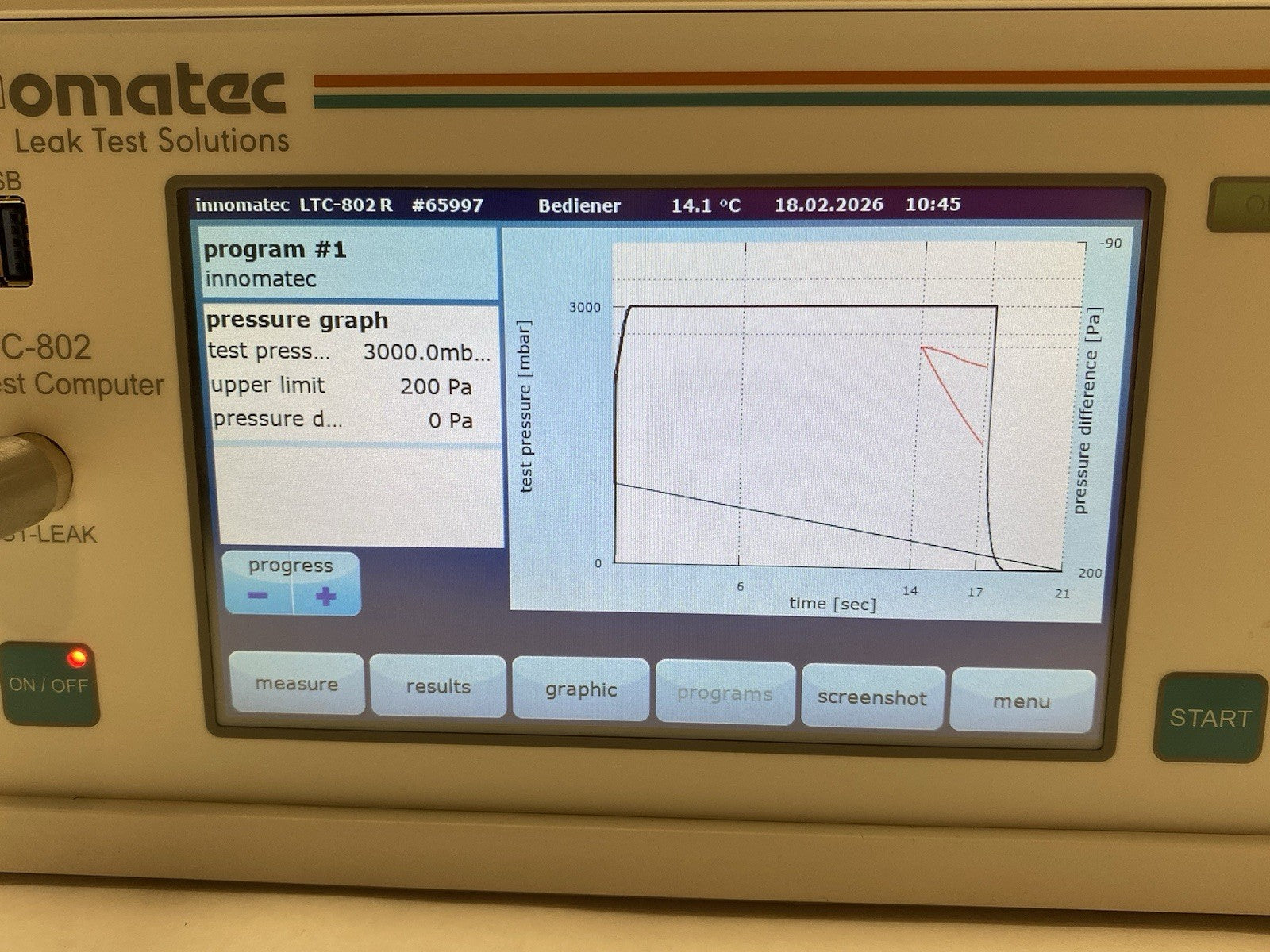 Innomatec LTC-802 Single Channel Leak Test Computer, Configurable - Maverick Industrial Sales