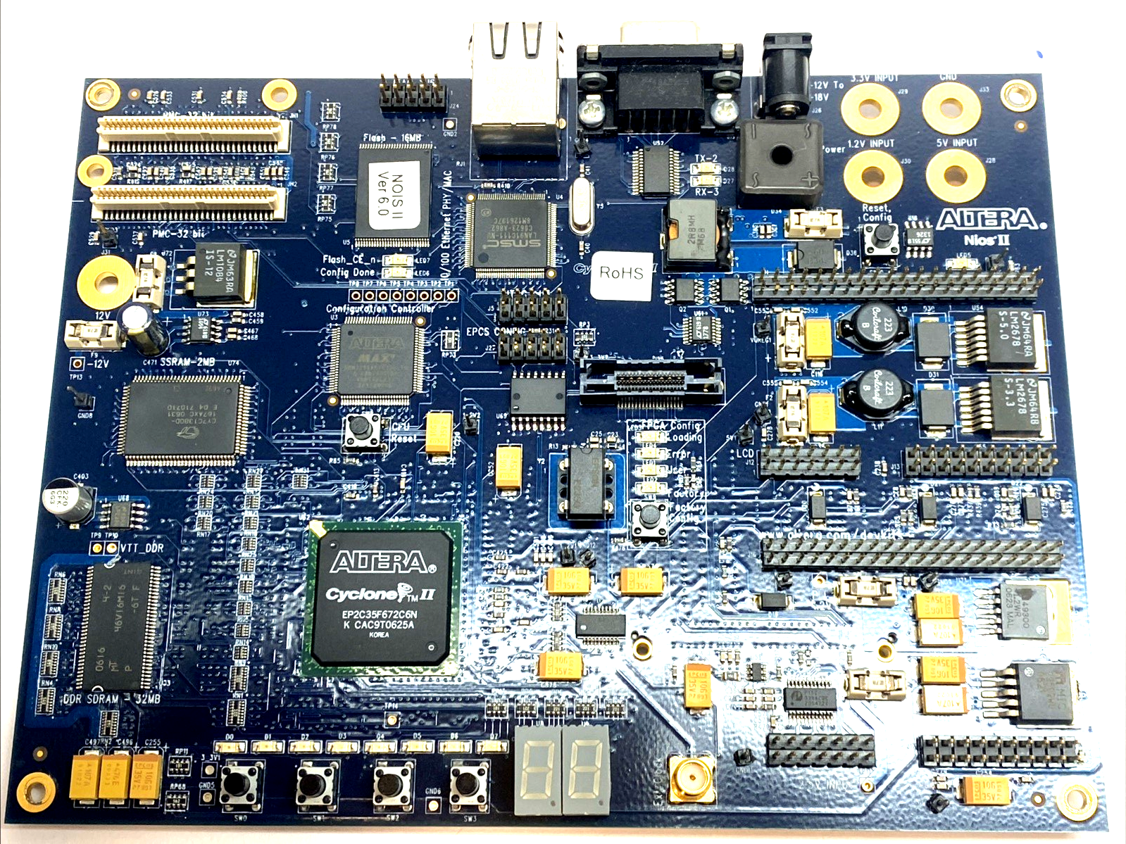 6XX‑40020R‑0B | Altera Nios II Cyclone II FPGA Development Board - Used - Maverick Industrial Sales