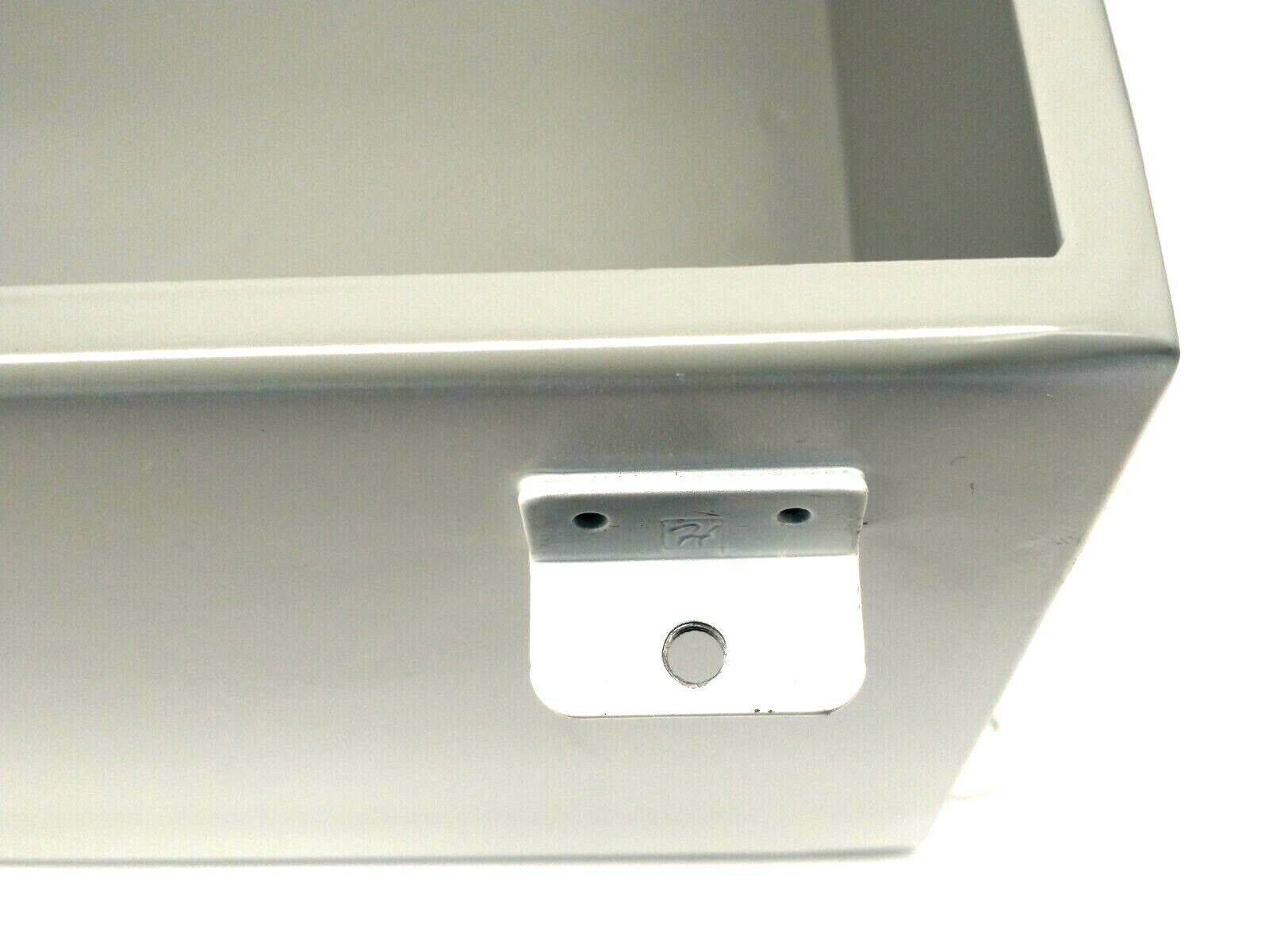 Hoffman A1614CH White Industrial Control Panel Enclosure 16"x14"x6" NO LATCHES - Maverick Industrial Sales