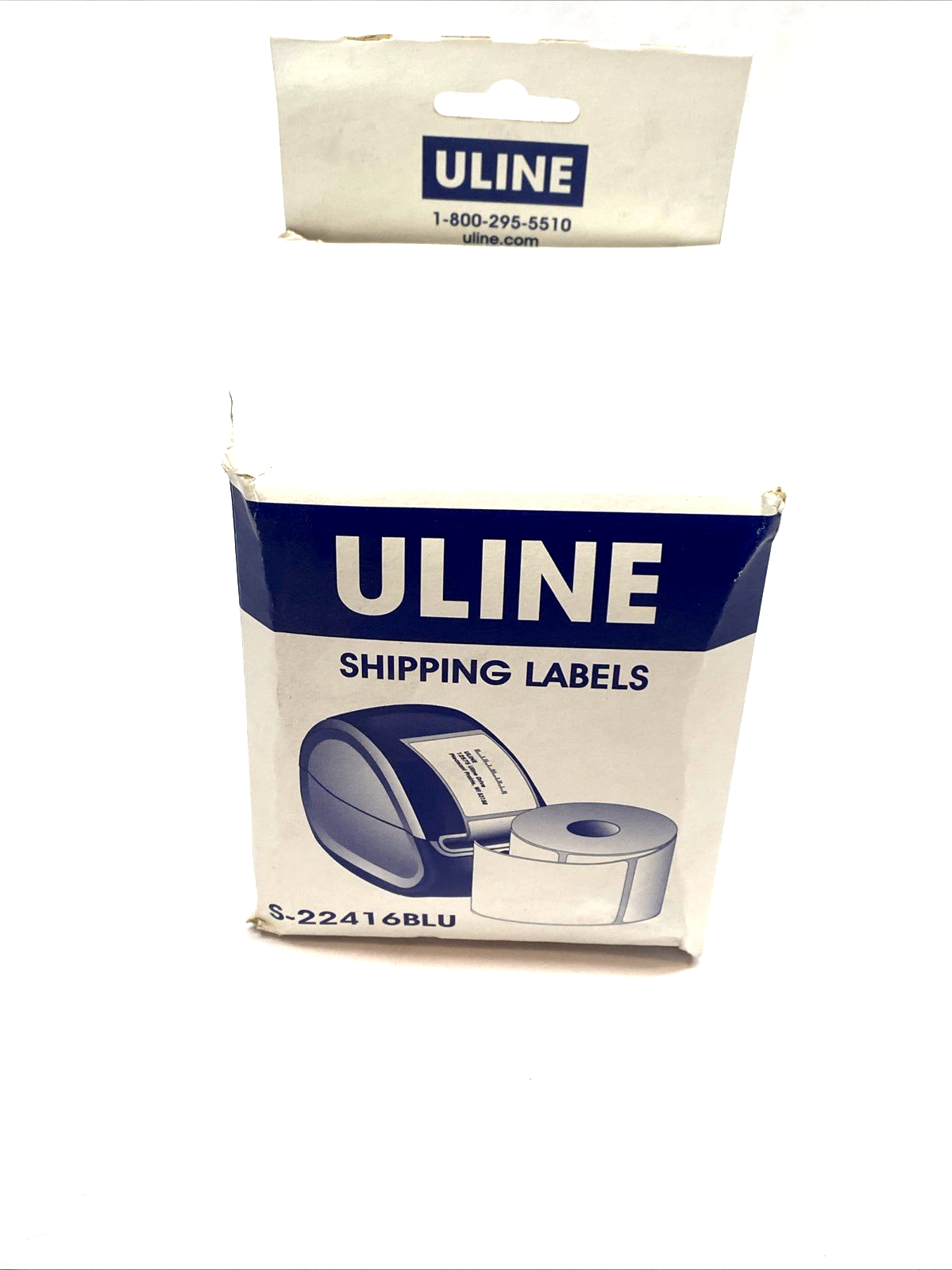 S-224166BLU | ULINE Blue Direct Thermal Labels 4″×6″ - New