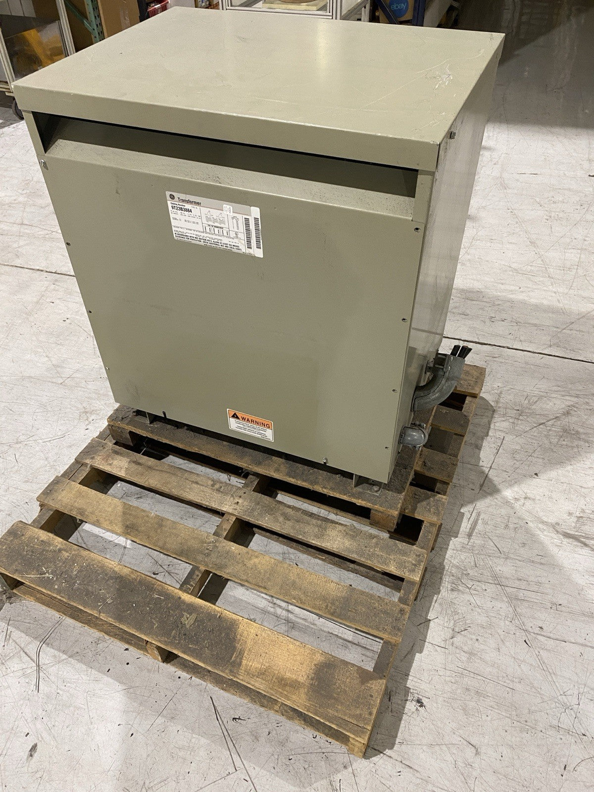 9T23B3884 | GE 75.0 kVA 60Hz 3 PH 5.9% IMP Step Down Transformer 480/240V - Used - Maverick Industrial Sales