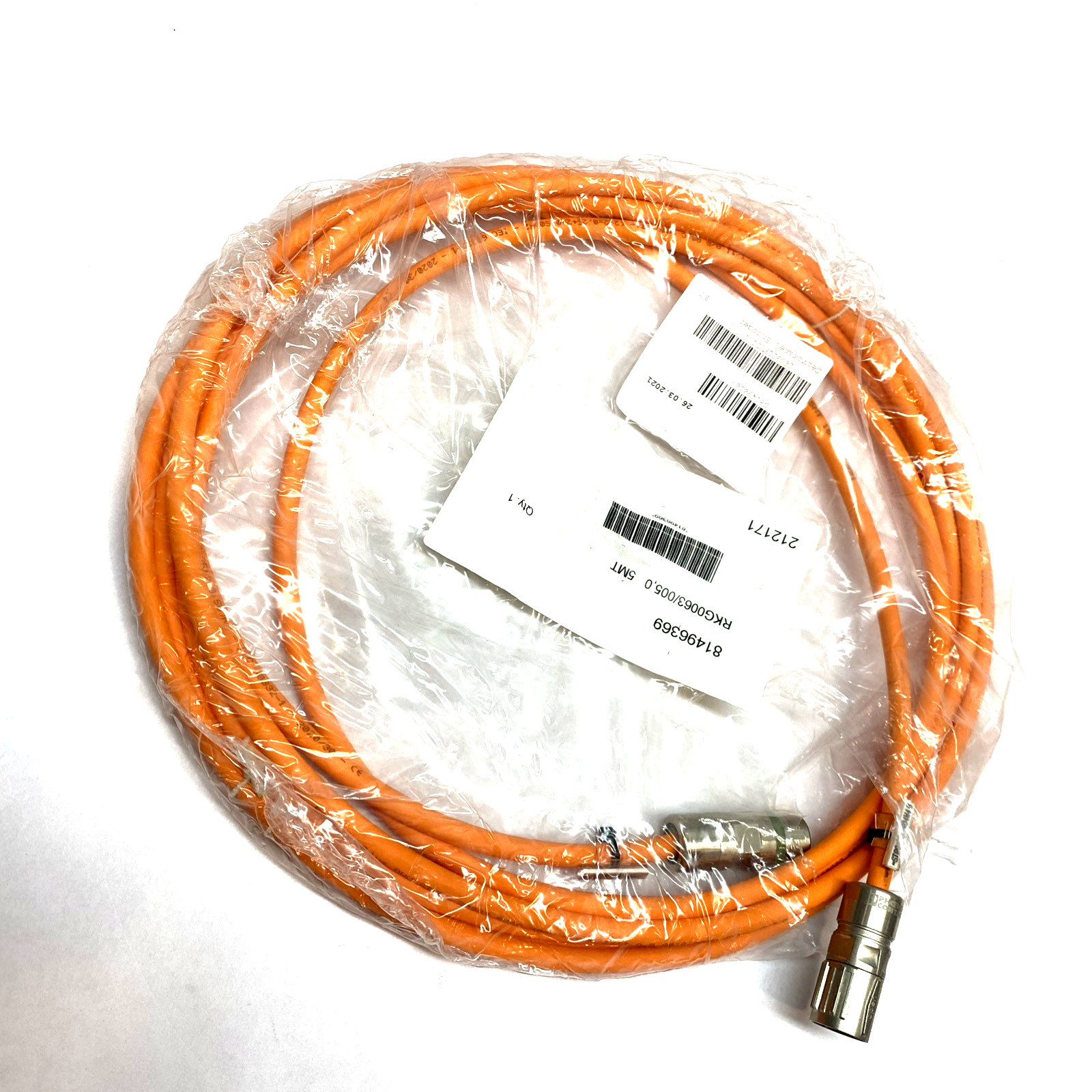 Bosch Rexroth RKG0063/005,0 Servo Encoder Power Cable R911382674 - Maverick Industrial Sales