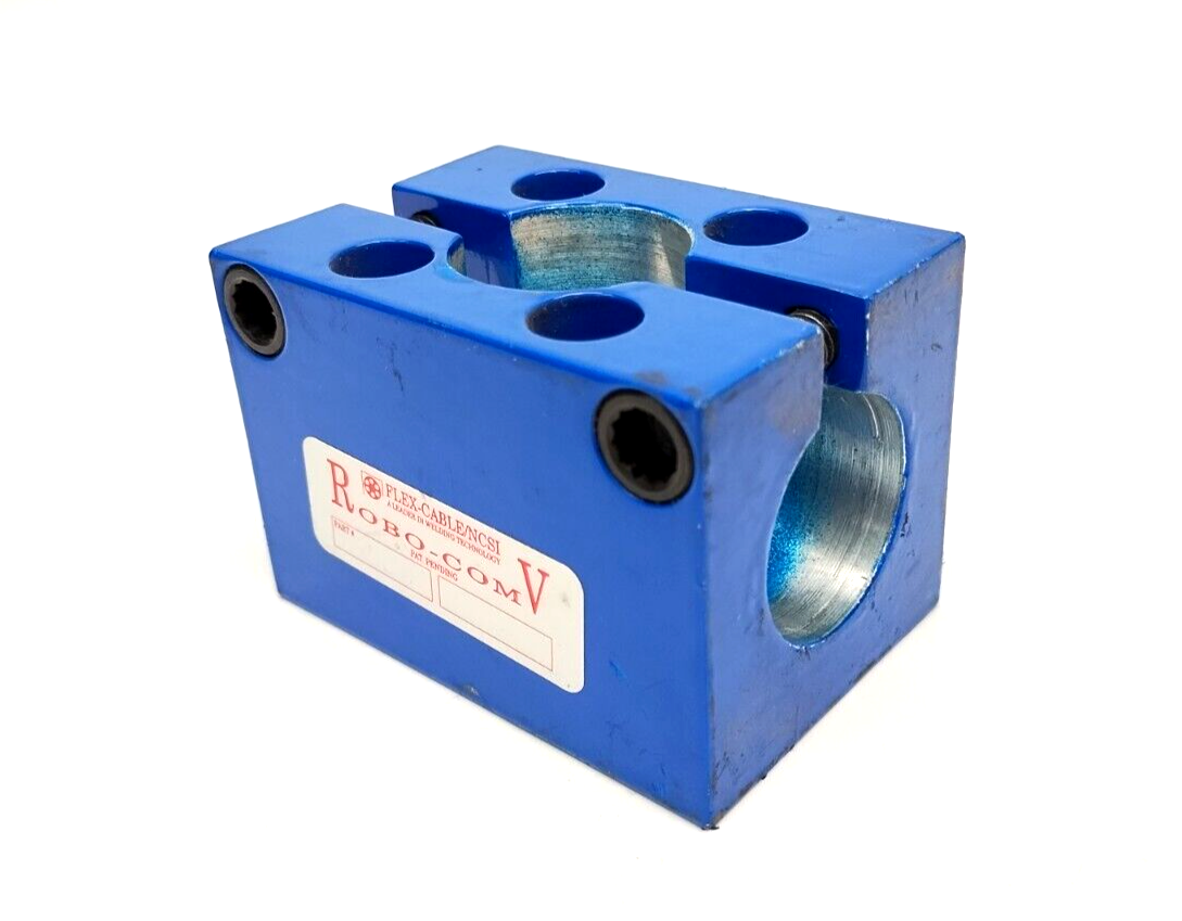 6651 | Flex-Cable Robo-Com V Clamping Mounting Block 3-1/4" x 2-1/4" - Used - Maverick Industrial Sales