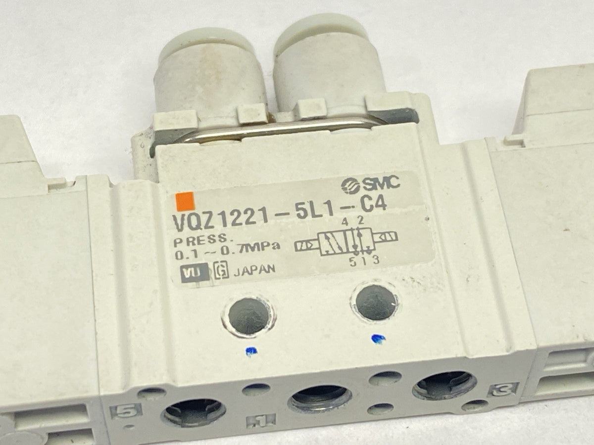 SMC VQZ1221-5L1-C4 Pneumatic Solenoid Valve 4/5 Port - Maverick Industrial Sales