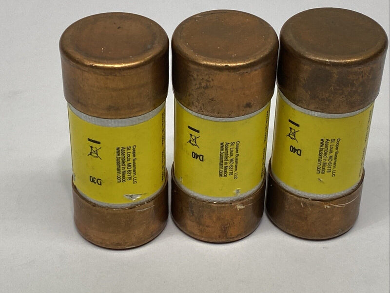 Cooper Bussmann LPJ-35SP Low-Peak Time-Delay Class J Fuse 35A 600VAC LOT OF 3 - Maverick Industrial Sales