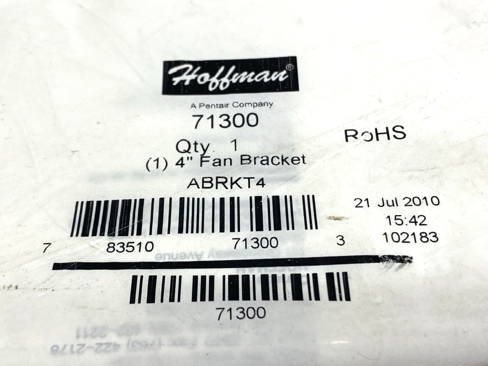 Hoffman ABRKT4 Fan Bracket 4" 71300 - Maverick Industrial Sales