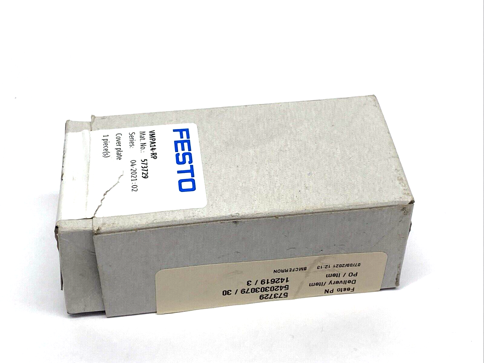 Festo VMPA14-RP Pneumatic Cover/Blanking Plate 573729 - Maverick Industrial Sales