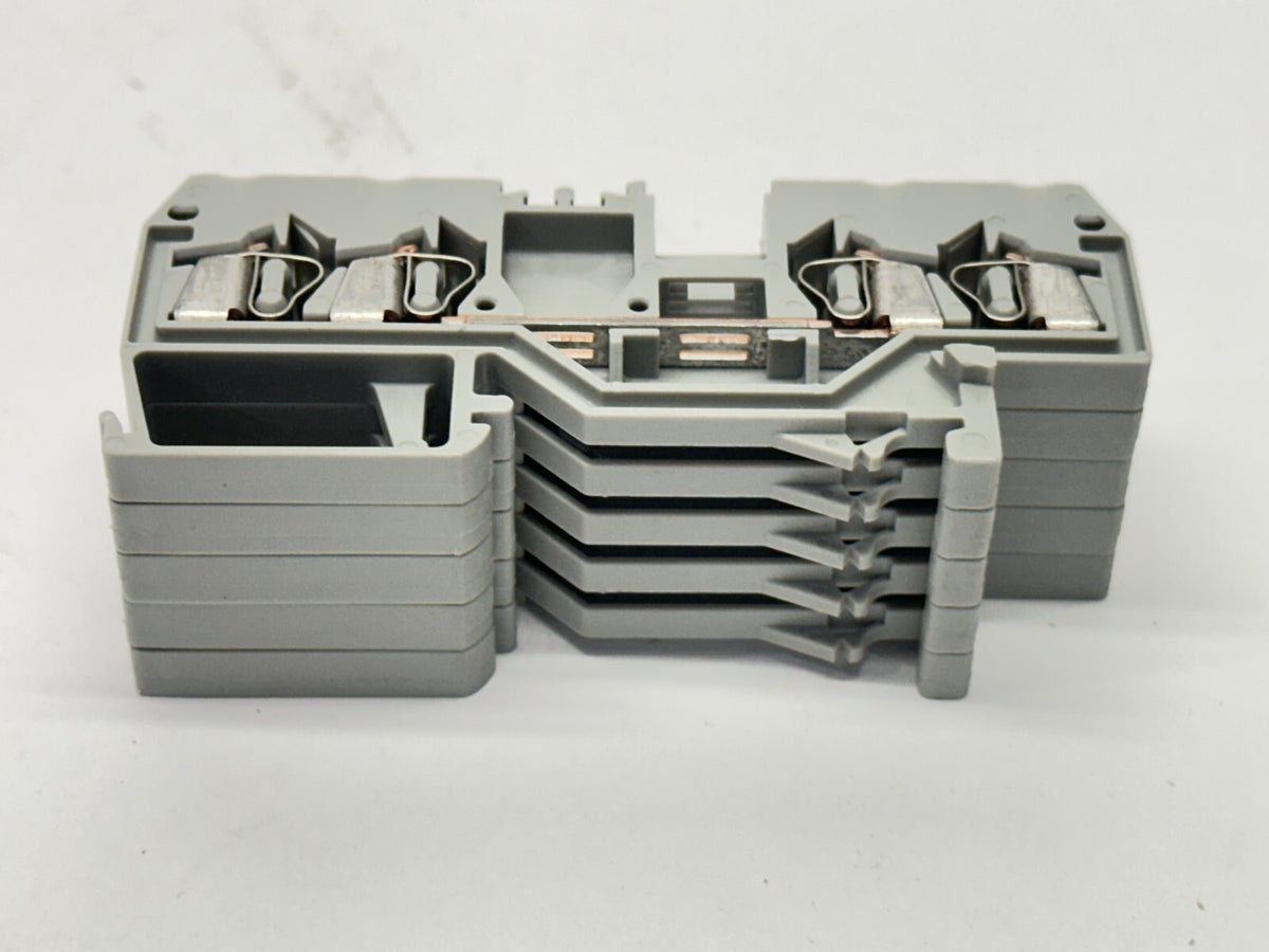 Wago 280-833 Terminal Block 4-Conductor Grey LOT OF 5 - Maverick Industrial Sales