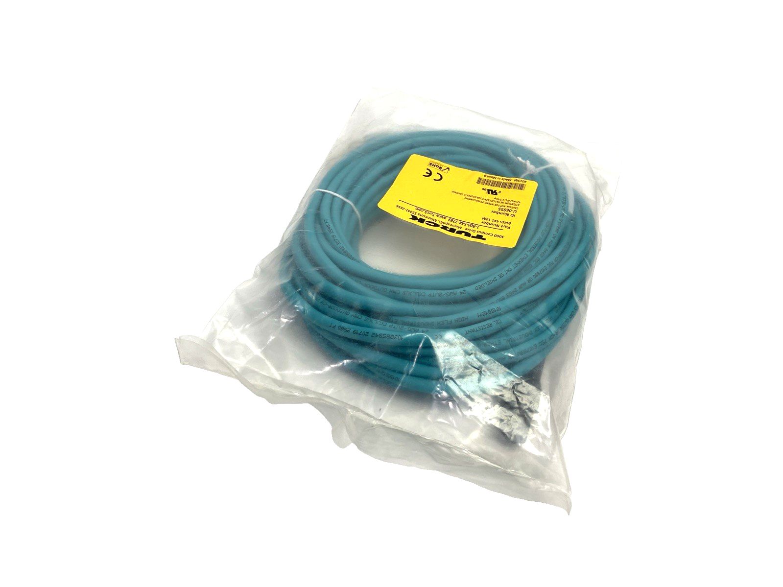 RJ45S 441-10M | Turck Industrial Ethernet Cable Male RJ45 10m U-06955- New - Maverick Industrial Sales