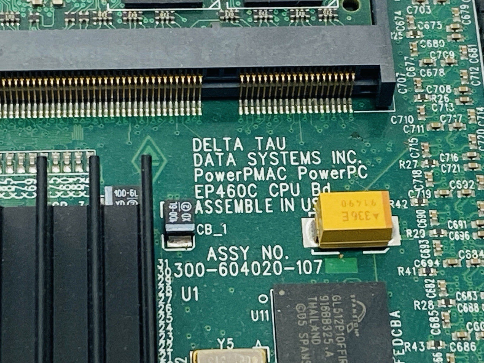 Delta Tau 300-604020-107 Power PMAC Power PC EP460C CPU w/ 604022-102 PowerUMAC - Maverick Industrial Sales