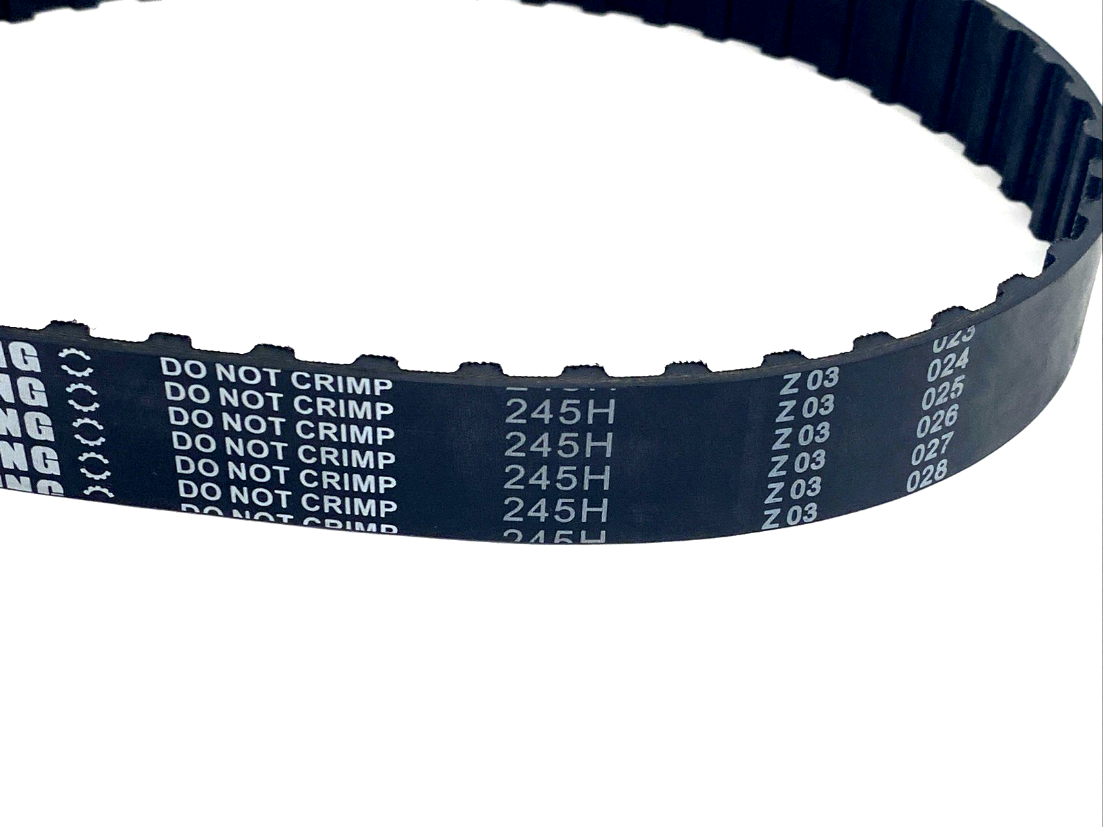 B&B 245H100G Timing Belt Neoprene Fiberglass 49 Teeth 24.5" Pitch Length 1" Wide - Maverick Industrial Sales