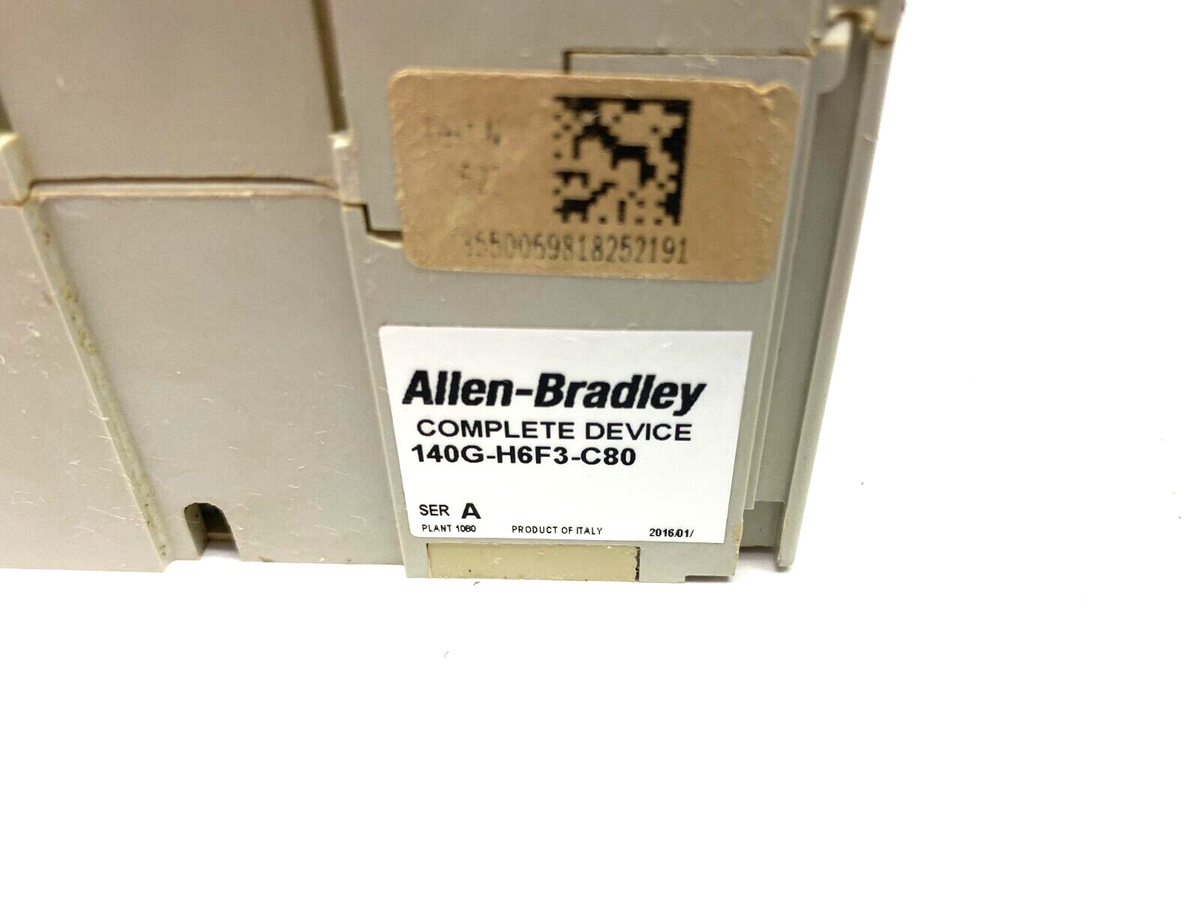 140G-H6F3-C80 | Allen Bradley Ser. A Molded Case Circuit Breaker H Frame - Used - Maverick Industrial Sales