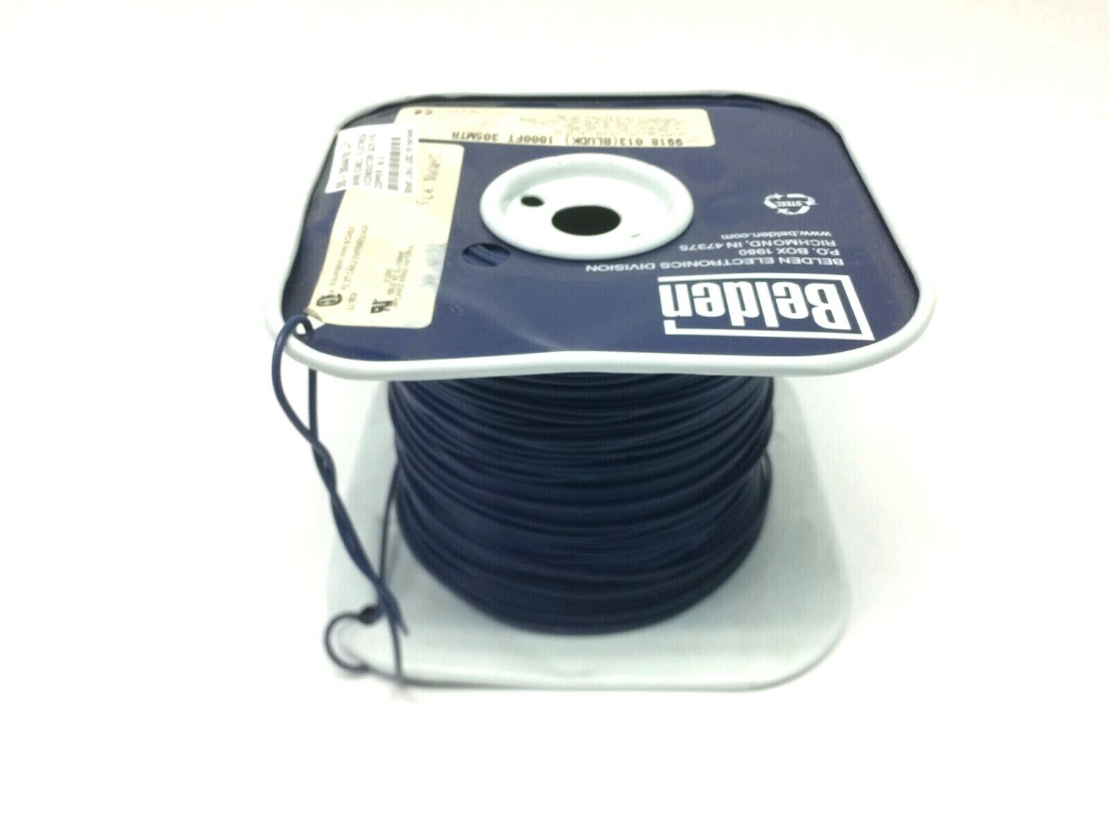 Belden 99180131000 Hook-up Wire 18AWG 1C PVC 675ft Spool DK Blue - Maverick Industrial Sales